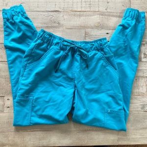 Jaanuu Teal enhanced jogger scrubs (scrub pants)